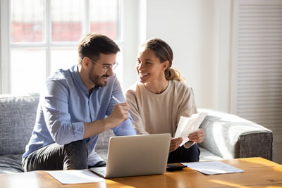 Secure online banking on laptop and mobile device